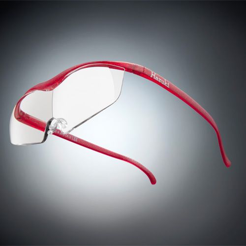 ●ハズキルーペ ラージ クリアレンズ 1.32倍 ルビー(ラメ入)【お取り寄せ】