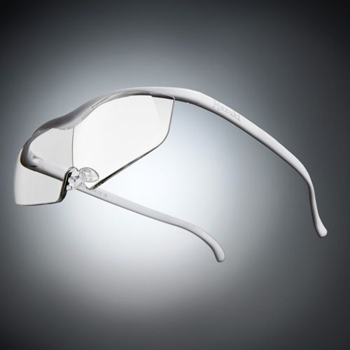 ●ハズキルーペ ラージ クリアレンズ 1.6倍 白【お取り寄せ】