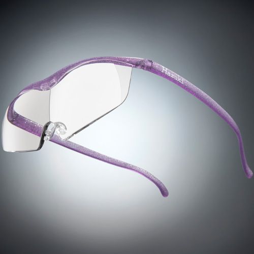 ●ハズキルーペ ラージ クリアレンズ 1.85倍 ニューパープル(ラメ入)【お取り寄せ】