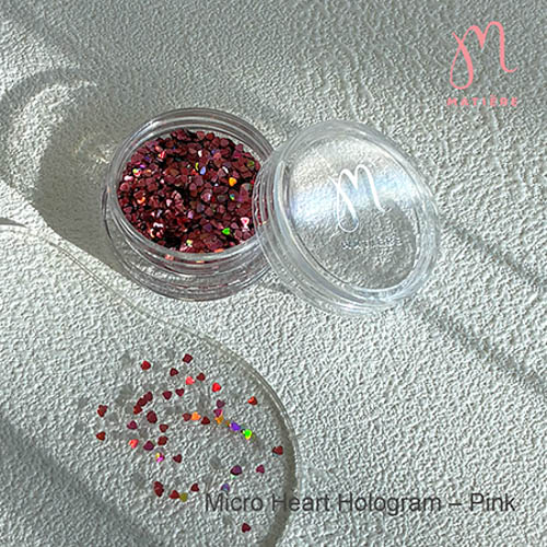 マイクロハートホログラム ピンク【ゆうパケット】