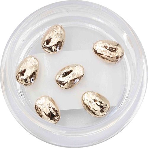 ♪メタルパーツ エリプス ピンクゴールド 6個【お取り寄せ】【ゆうパケット】