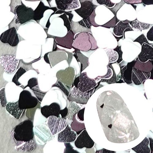 ハピホロ 1mmハートホログラム HG973 モノクロミックス【ゆうパケット】