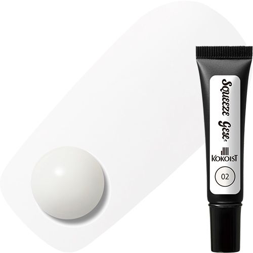 ♪Squeeze Gel(スクイーズジェル)10g 02 Sheer White【お取り寄せ】【ゆうパケット】