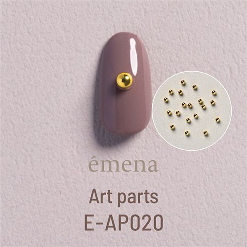 ♪アートパーツ ローリングボール ゴールド 3mm(約60個)【お取り寄せ】【ゆうパケット】