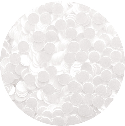 ■[OUTLET]丸カラー1.5mm ホワイト【ネコポス】
