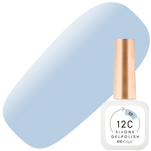 □カルジェル 12C ノンワイプ スリーインワン ジェルポリッシュ8ml20ヒヤシンス ミスティック ゴート【お取り寄せ】