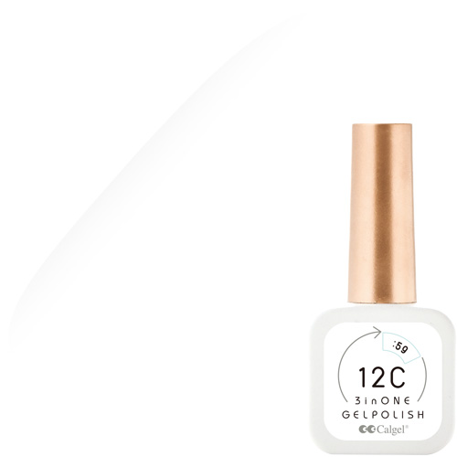 ♪カルジェル 12C ノンワイプ スリーインワン ジェルポリッシュ8ml 59 クリスタルミニッツ ミズノエ