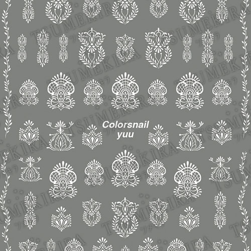 【colornailYuuプロデュース2】embroidery lace2/エンブロイダリー レース2【お取り寄せ】【ネコポス】