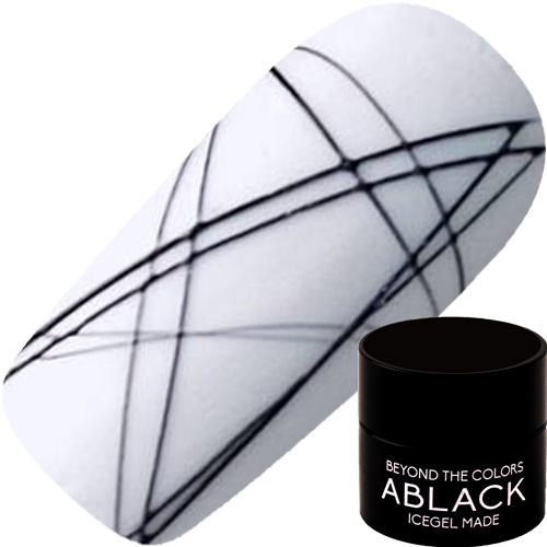 ♪[ネイルNEW]ABLACK エンボスシルクジェル3g S173 ブラック