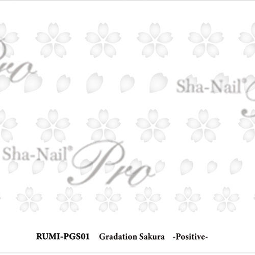 【plus/RUMI先生コラボ】Gradation Sakura Positive/グラデーションサクラ ポジティブ【ネコポス】