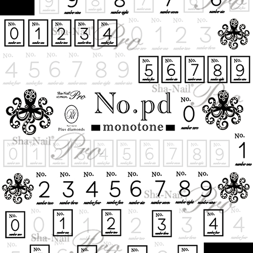 【CHiHO先生コラボ】No.pd -monotone-/ナンバーピーディー モノトーン【ネコポス】