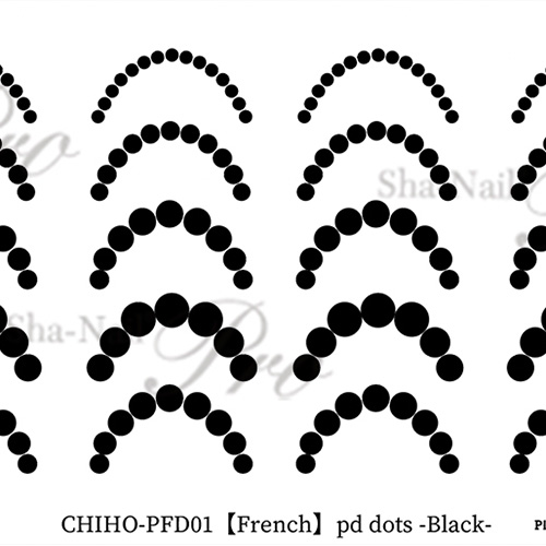 ■【French/CHiHO先生コラボ】pd dots Black/pdドット ブラック【お取り寄せ】【ネコポス】