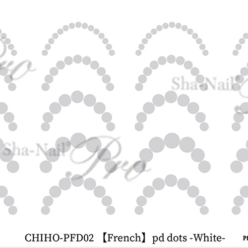 ■【French/CHiHO先生コラボ】pd dots White/pdドット ホワイト【お取り寄せ】【ネコポス】