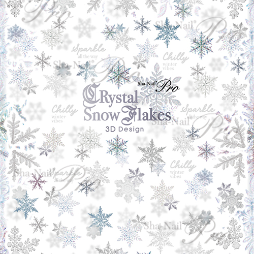 ♪Crystal Snow flakes(クリスタルスノーフレークス)【ネコポス】