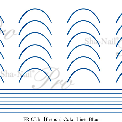 ■【plus/French】Color Line Blue/カラーラインブルー【ネコポス】