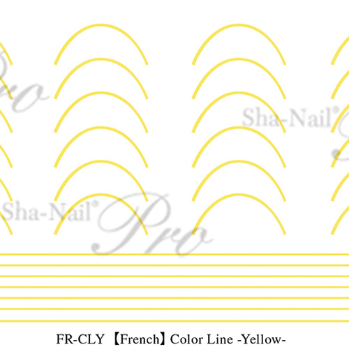 [ネイルNEW]【plus/French】Color Line Yellow/カラーラインイエロー【ネコポス】
