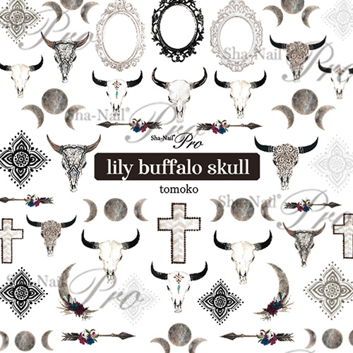 ♪【lily先生コラボ】lily buffalo skull(リリー バッファロー スカル)【ネコポス】