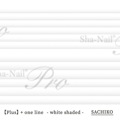 【plus/SACHIKO先生コラボ】+one line-White Shaded-/プラスワンライン ホワイトシェーディッド【ネコポス】