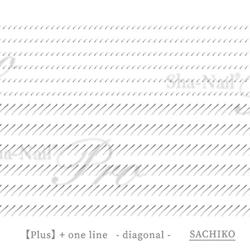 【plus/SACHIKO先生コラボ】+one line diagonal-Silver-/プラスワンライン ディアゴナル シルバー【ネコポス】