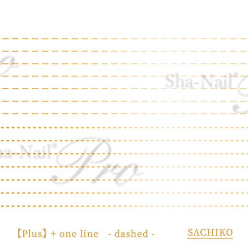 【plus/SACHIKO先生コラボ】+one line dashed-Gold-/プラスワンライン ダッシュド ゴールド【ネコポス】