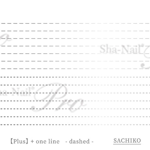 ■[クリアランス]【plus/SACHIKO先生コラボ】+one line dashed-Silver-/プラスワンライン ダッシュド シルバー【ネコポス】