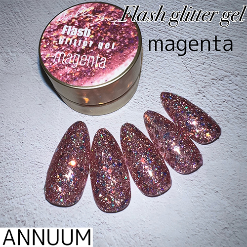 Flash glitter gel3g magenta【ネコポス】