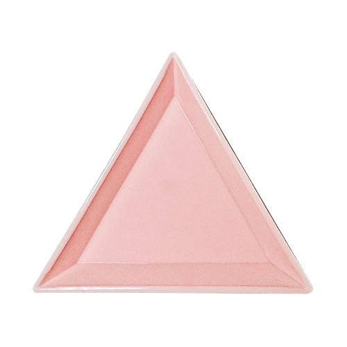 ♪[ネイルNEW]三角トレイ ピンク 5個入【ネコポス】【お取り寄せ】