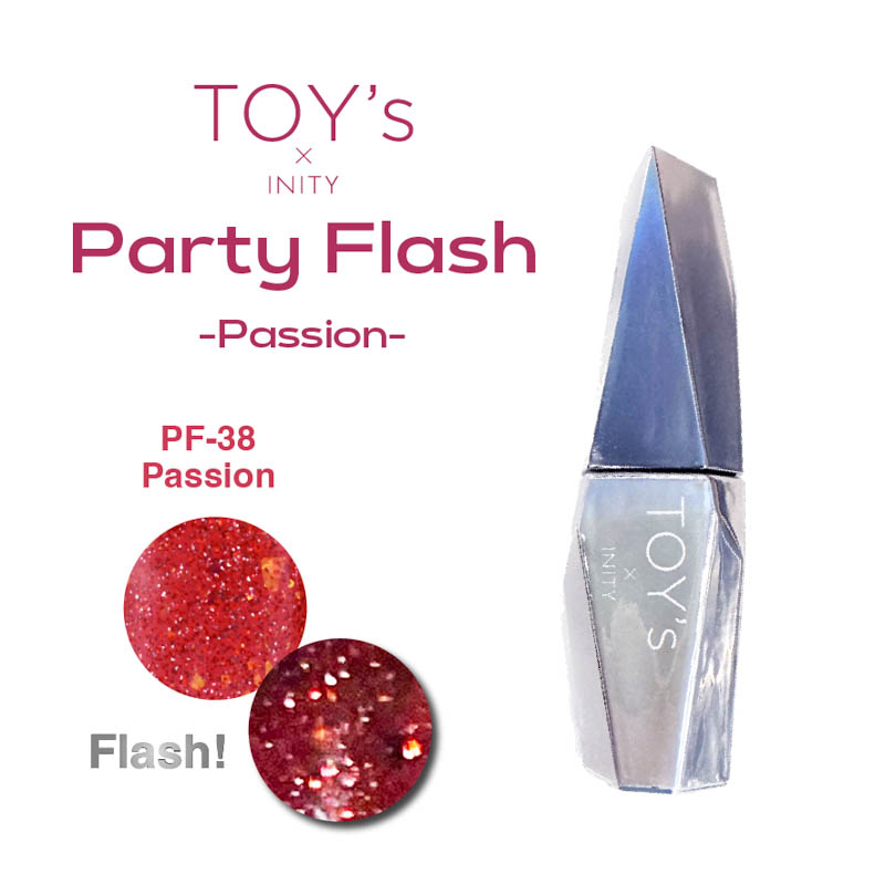 【パーティーフラッシュ Passion】カラージェル12ml  T-PF38 パッション