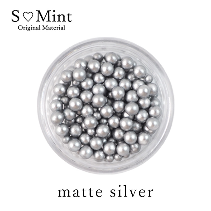 ♪ラウンドパールミックス matte silver【ゆうパケット】